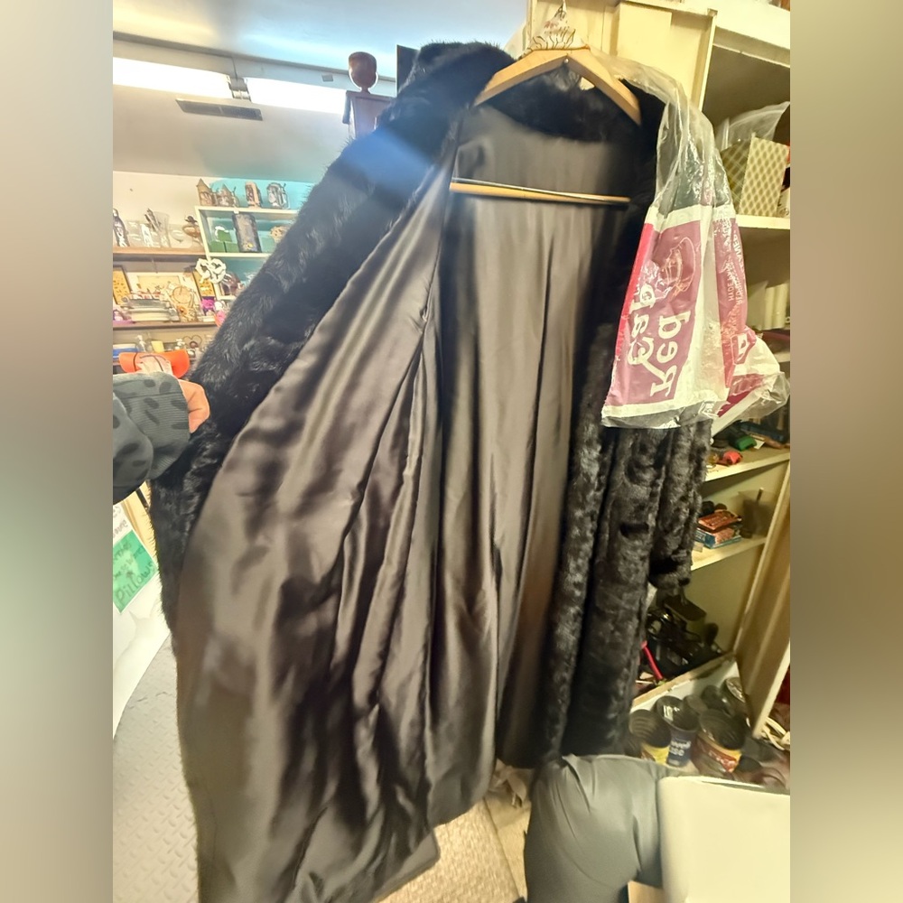 Chic Brown mink Fur Coat